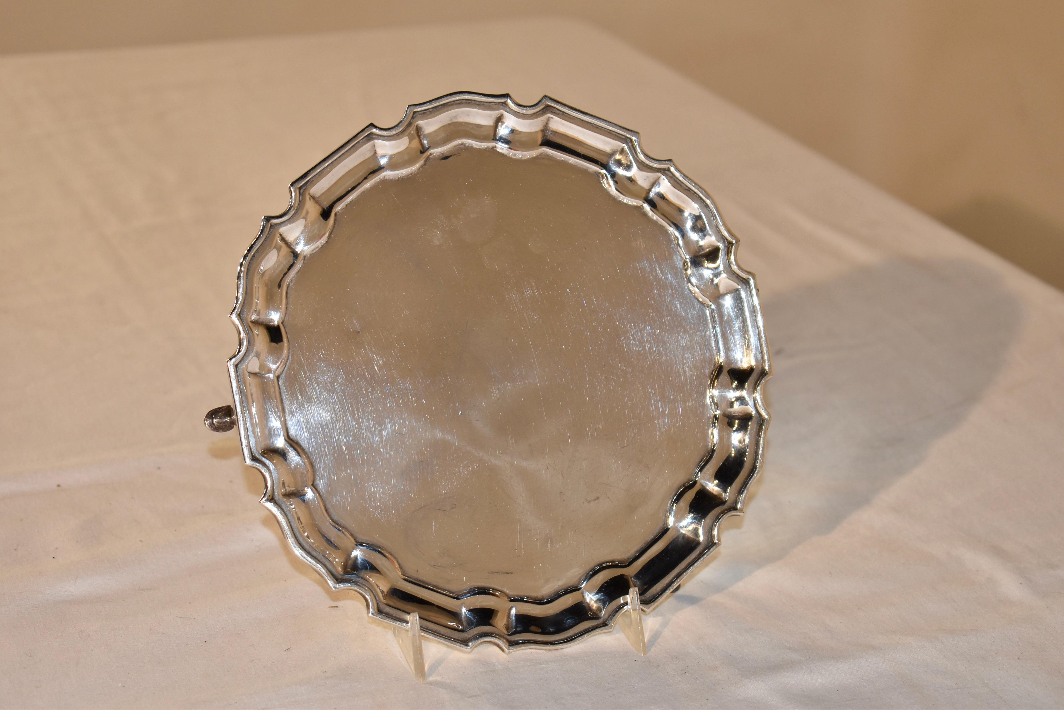 Israel Freeman & Sons - Salverino in argento placcato, C.C. 1928 in vendita 3