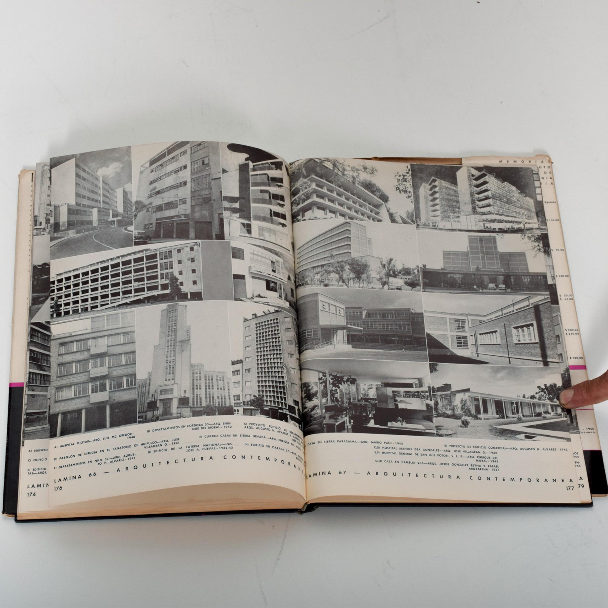 Mid-Century Modern Israel Katzman HC Book 1964 Architecture La Arquitectura Contemporanea Mexicana For Sale