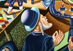 Jewish Wedding, Surrealist Screenprint by Israel Rubinstein