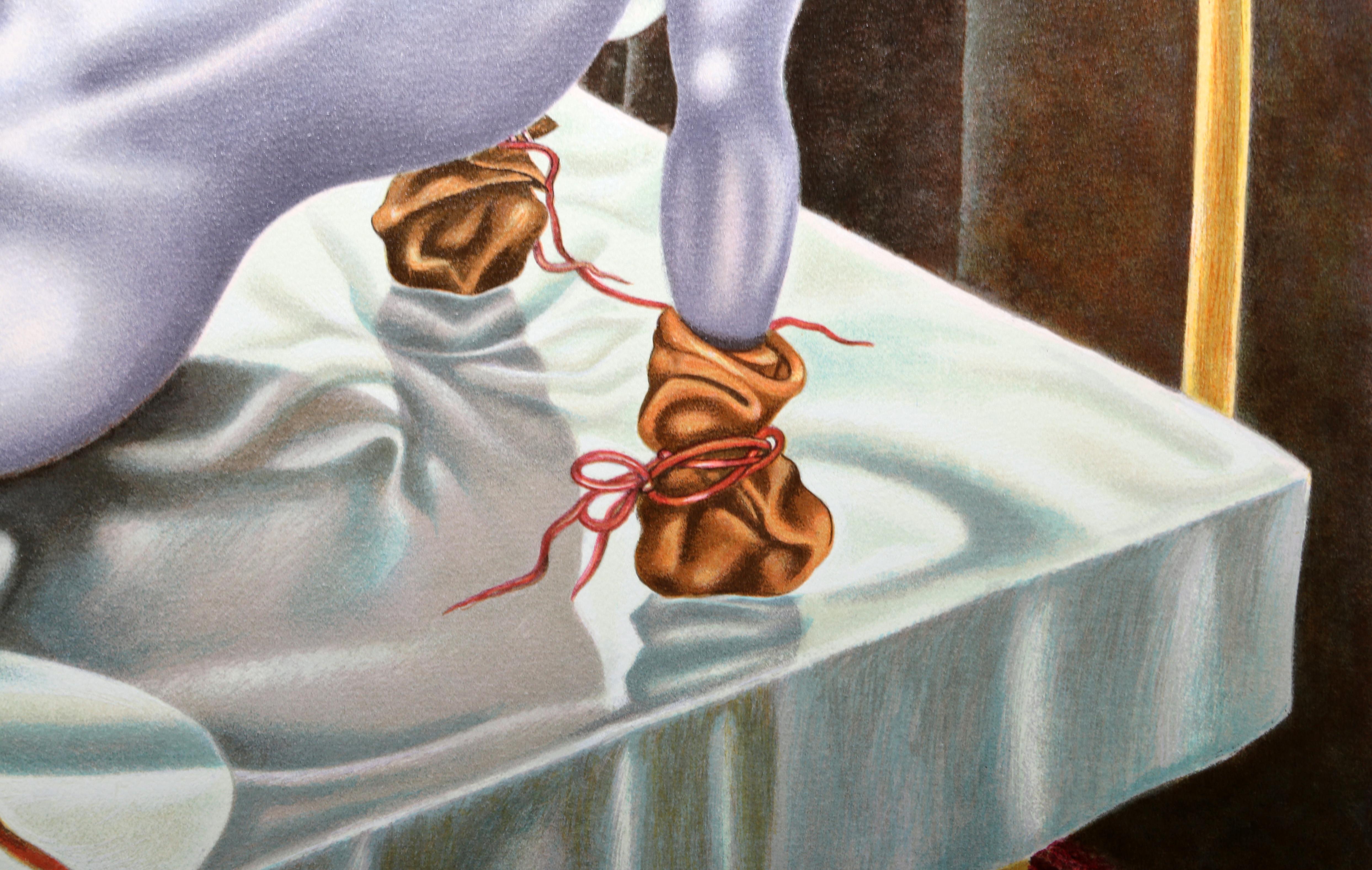 Osservazione, serigrafia di cavallo surrealista di Israel Rubinstein in vendita 1