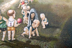 The Pied Piper from Hamelin, Surrealist Screenprint by Israel Rubinstein