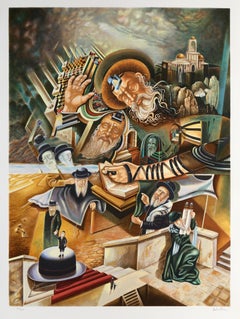 Tradition, Surrealist Screenprint by Israel Rubinstein