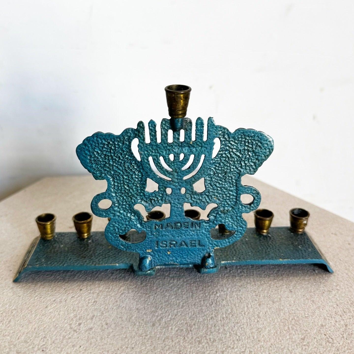Israeli Brass “Lions of Juda” Menorah/Chanukia For Sale 1