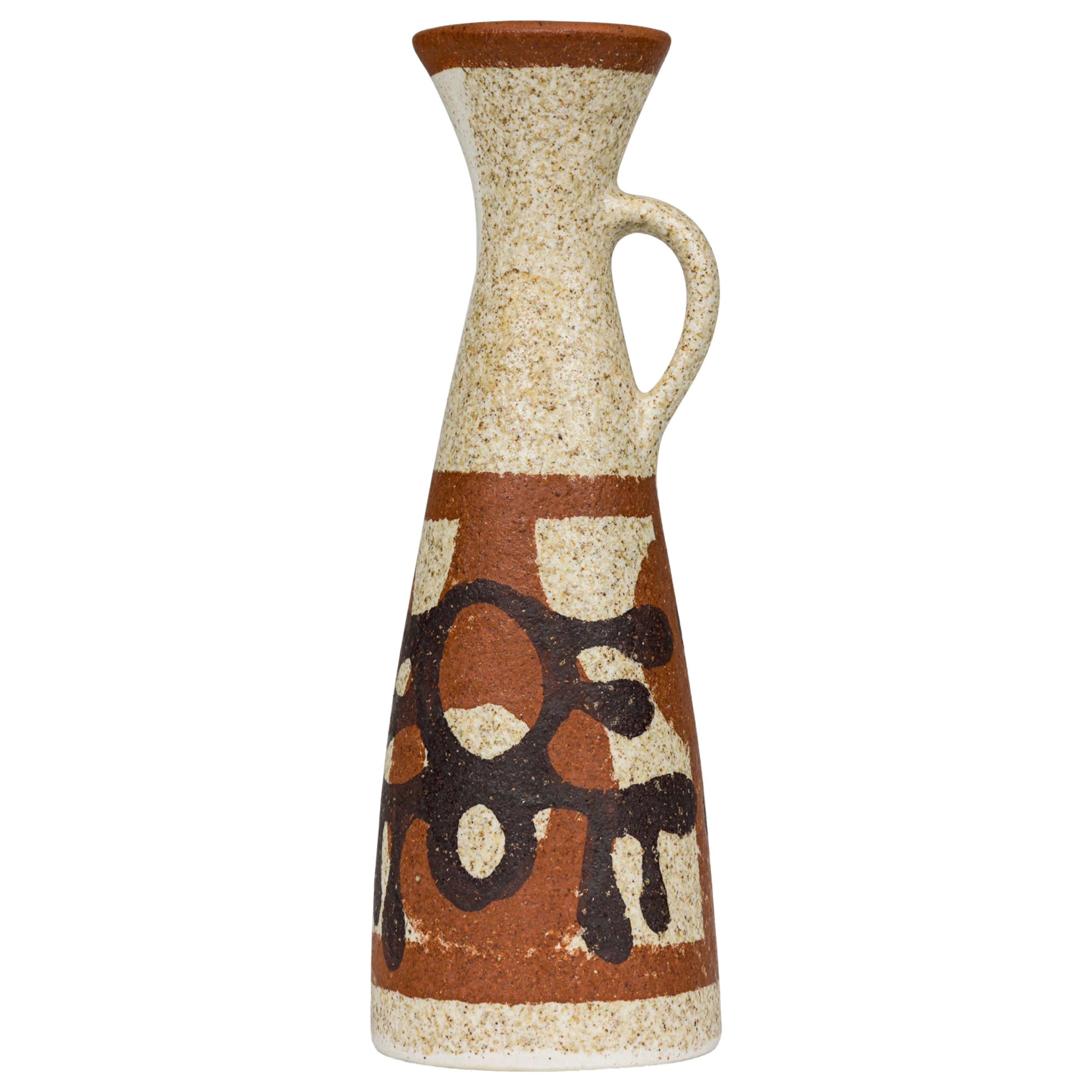 Israeli Mid-Century Lapid Glazed Flaired Top Pitcher