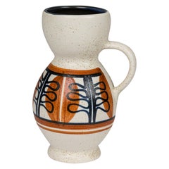 Israeli Mid-Century Lapid Glazed Round Top Pitcher
