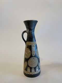 Israeli Mid-Century Lapid Lava Glazed Ceramic Pitcher
