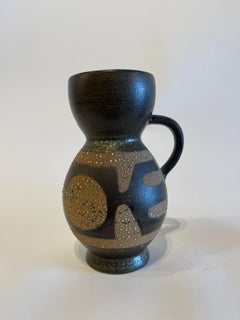 Israeli Mid-Century Lapid Lava Glazed Ceramic Pitcher