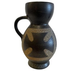Israeli Mid-Century Lapid Lava Glazed Ceramic Pitcher