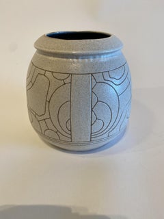 Israeli Mid-Century Lapid Sgraffito Glazed Ceramic Bowl