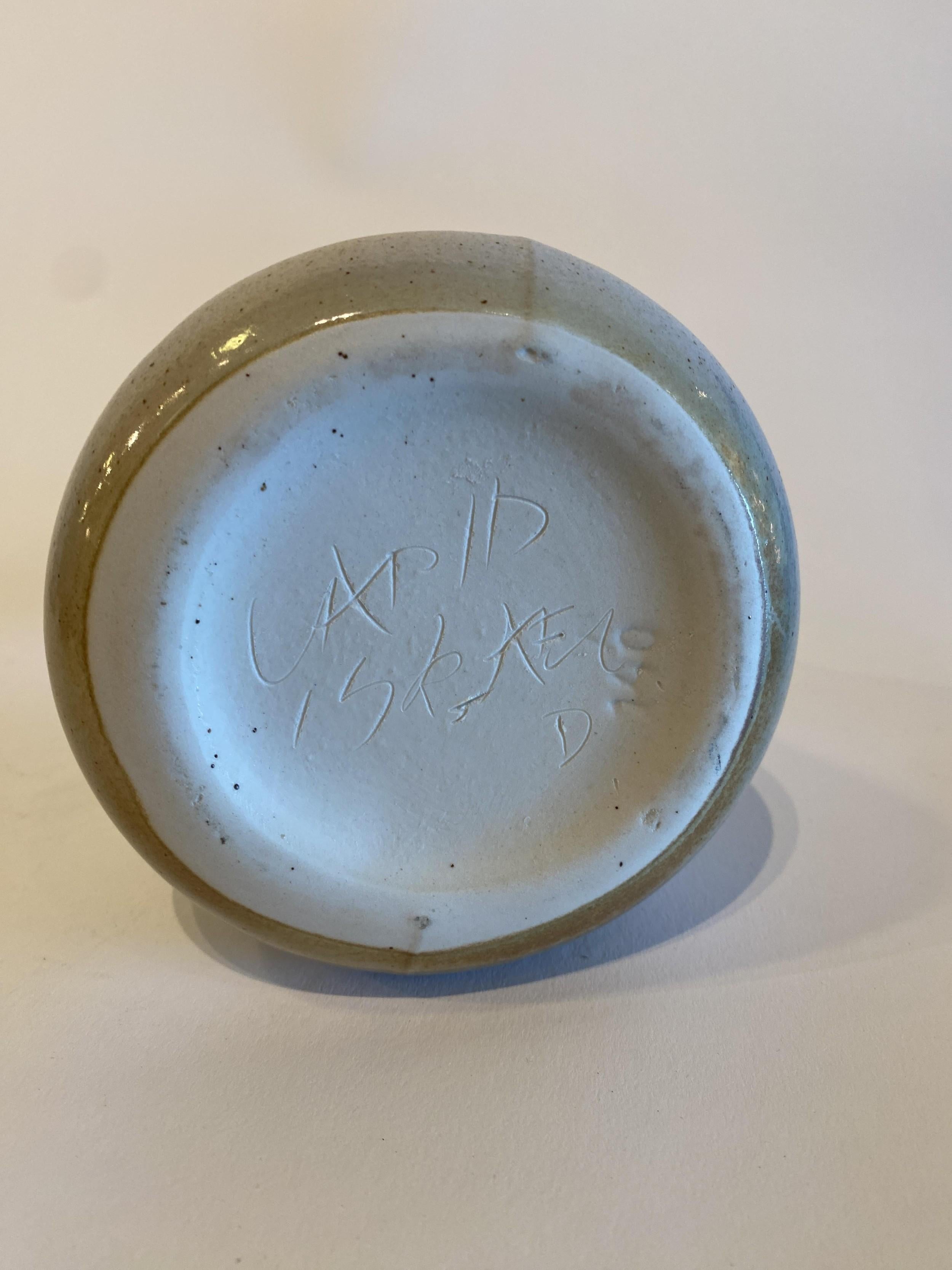 Israeliano Vaso israeliano di metà secolo in ceramica smaltata Lapid Sgraffito in vendita