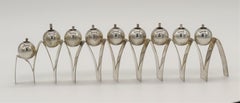 Israeli Silver Hanukkah Lamp by Arie Ofir, 1985
