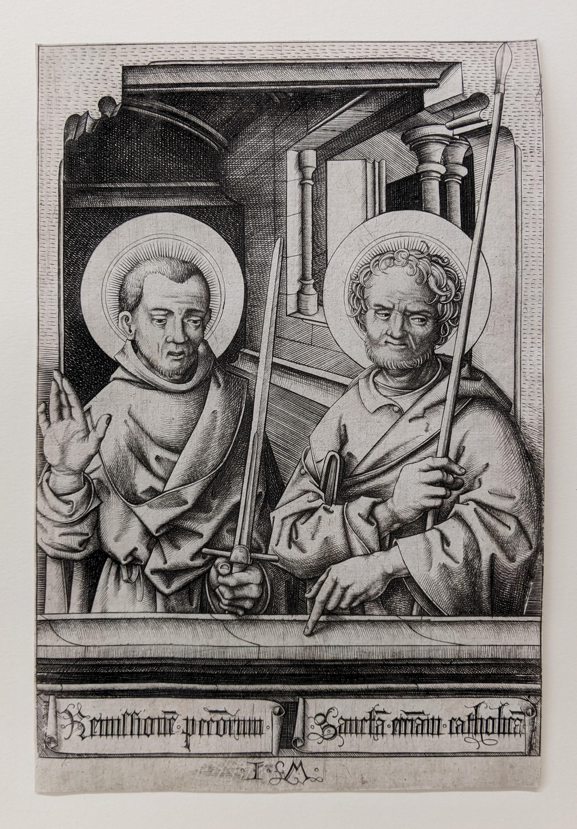 Portrait Print Israhel van Meckenem - Les Saints Simons et Maries