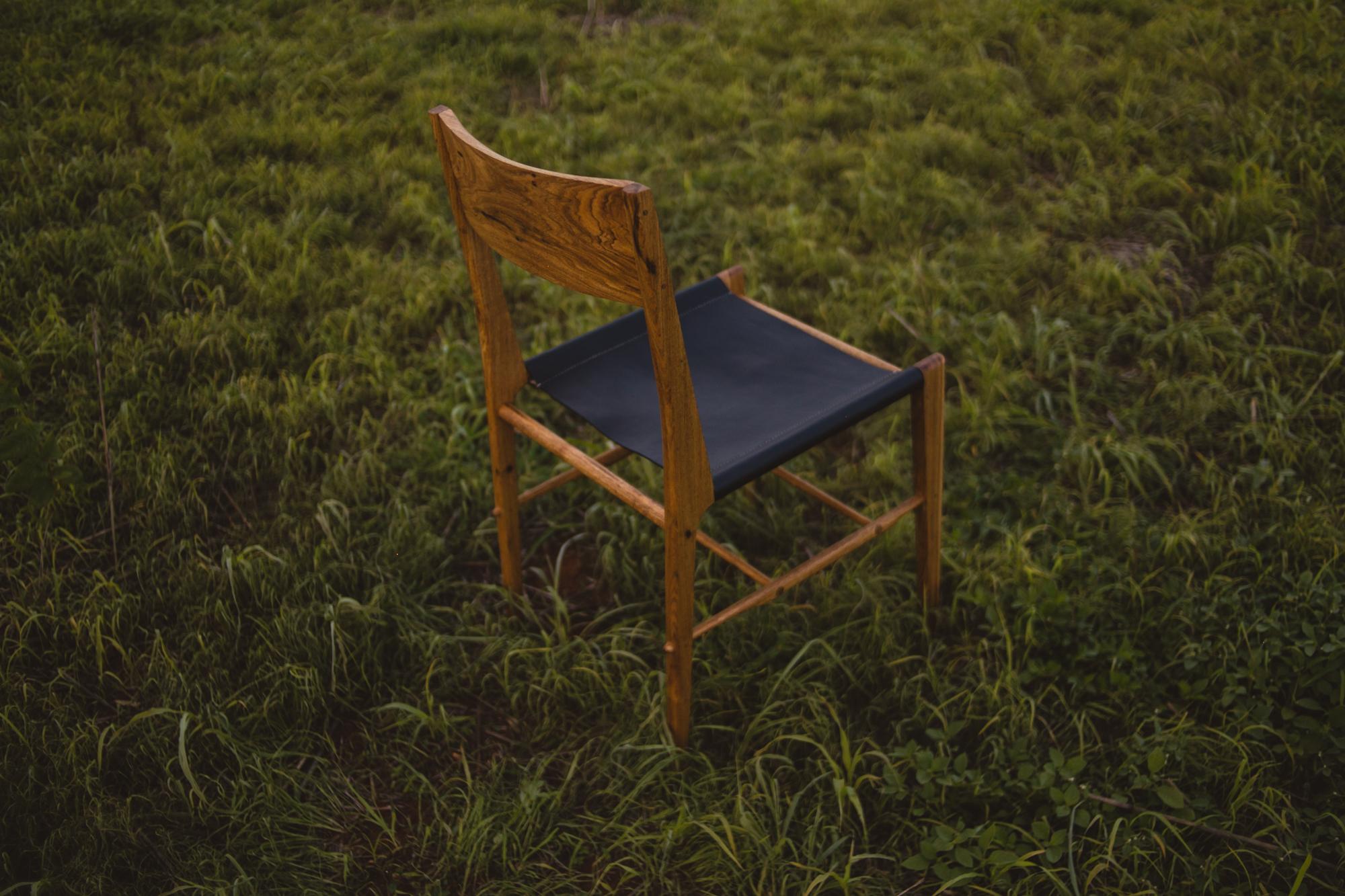 Hand-Crafted Issa Chair, Brazilian Wood For Sale