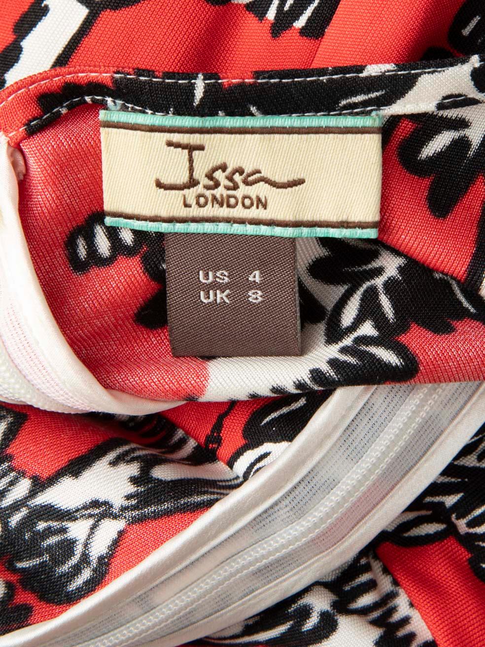 Issa London V Neck Printed Maxi Dress Size S 3
