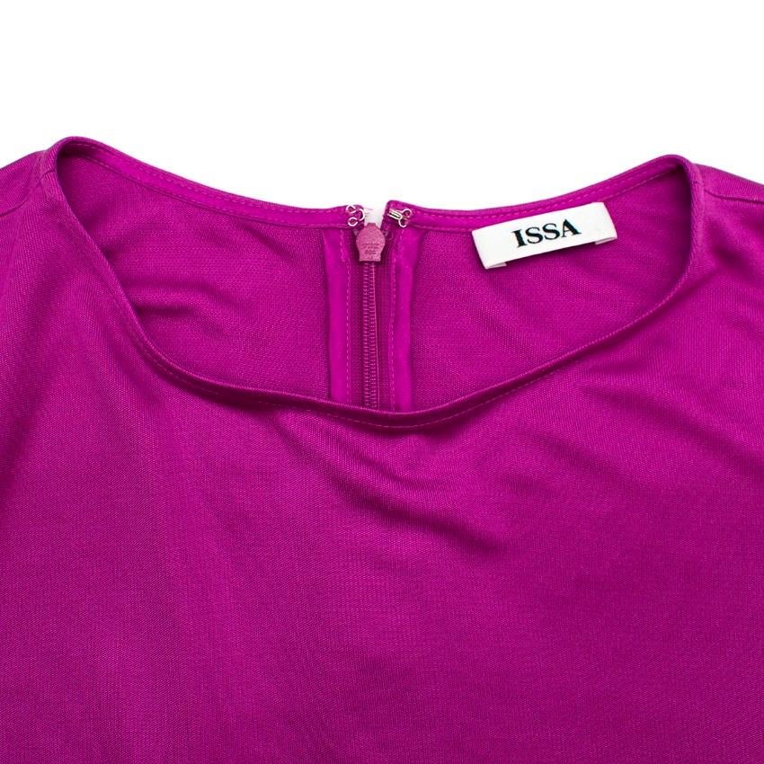 purple color block dress