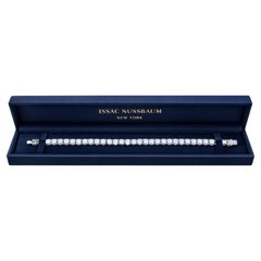 Issac Nussbaum Bracelet tennis en or blanc 14,41 carats
