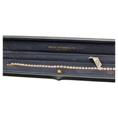 Issac Nussbaum Bracelet en or jaune 18 carats 8,75 diamants ronds taillés en brillant