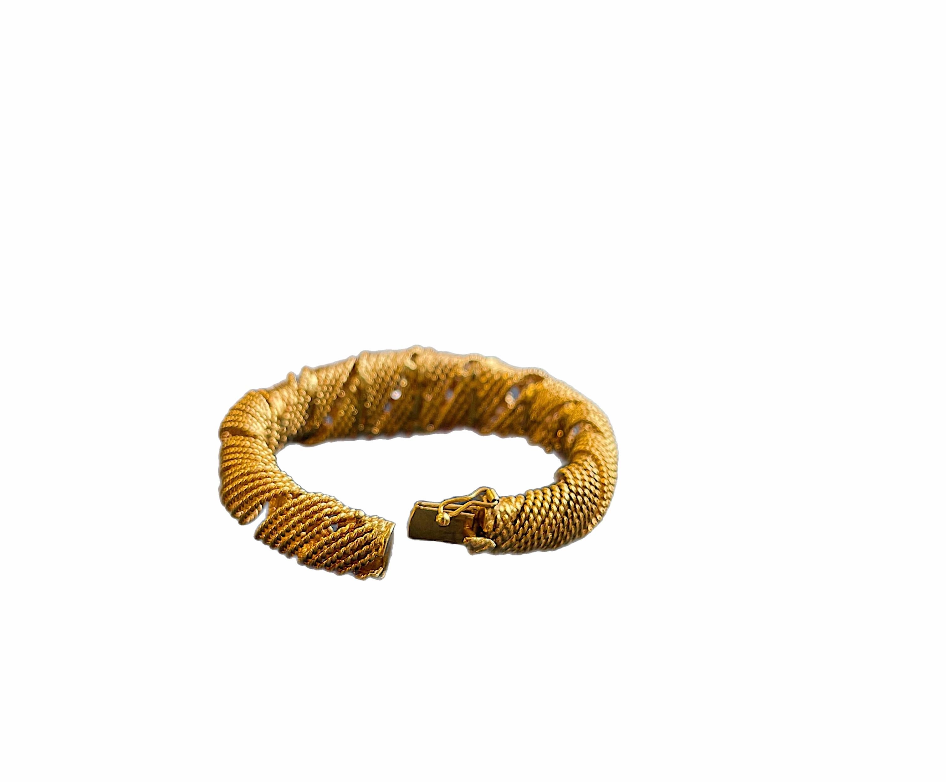 Issac Nussbaum 18k Yellow Gold Bracelet  In New Condition In New York, NY