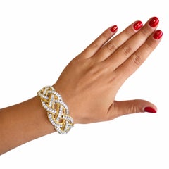 Issac Nussbaum 18k Yellow Gold Diamond Bracelet