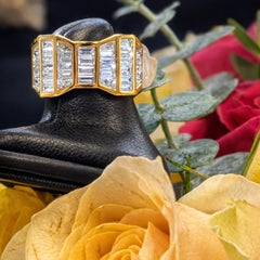 Issac Nussbaum 18K Yellow Gold Elegant Diamond Eternity Band