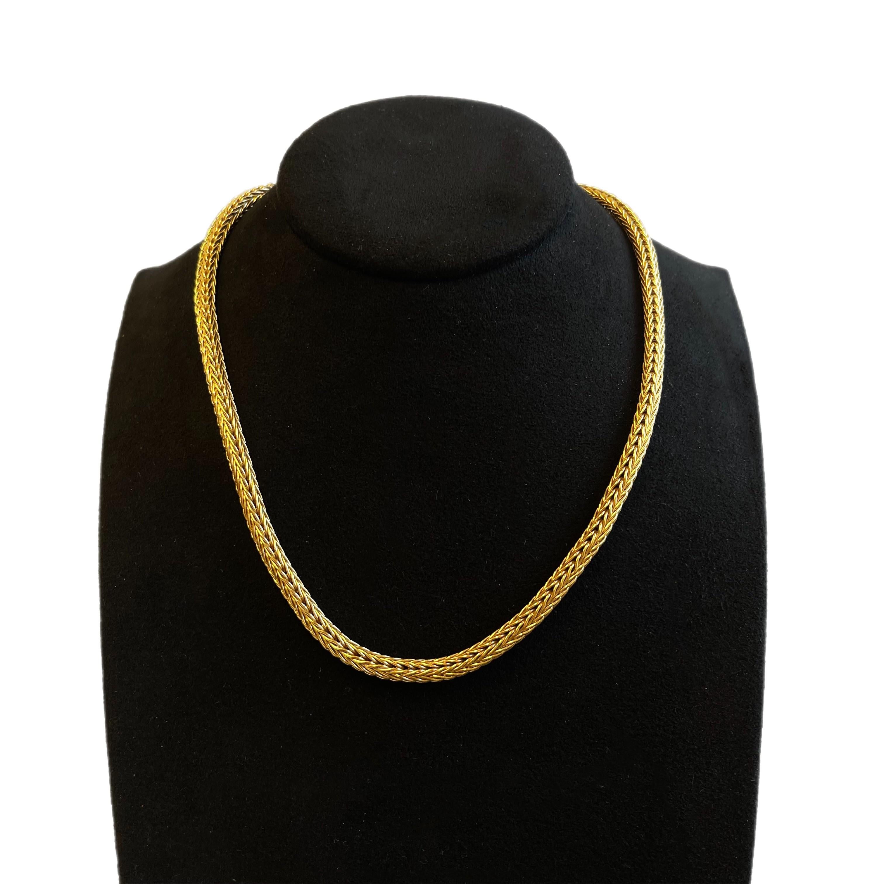 Issac Nussbaum 18k Gelbgold Fuchsschwanz-Halskette im Zustand „Neu“ im Angebot in New York, NY
