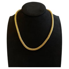 Issac Nussbaum 18k Yellow Gold Foxtail Necklace