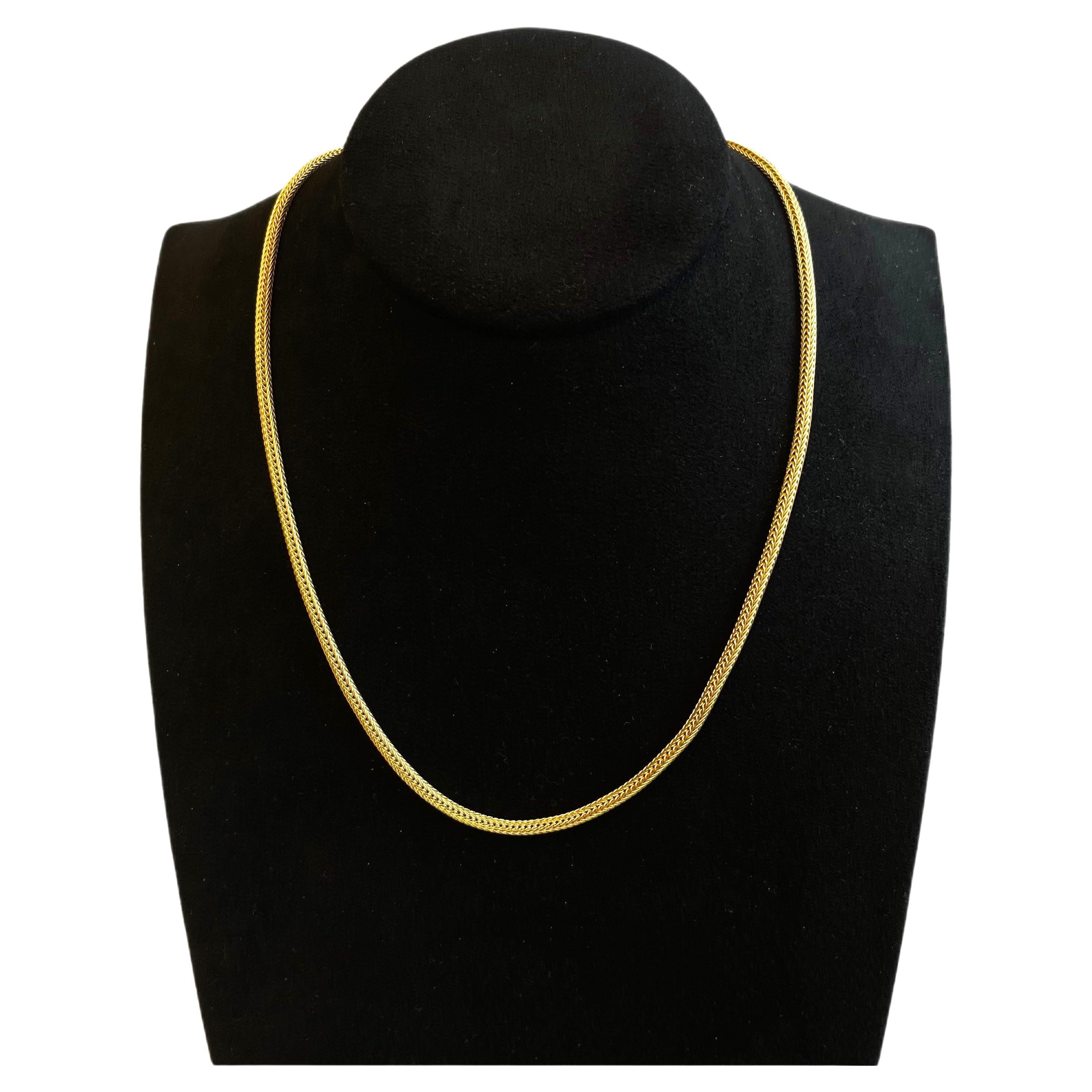 Issac Nussbaum 18k Yellow Gold Neckelace For Sale