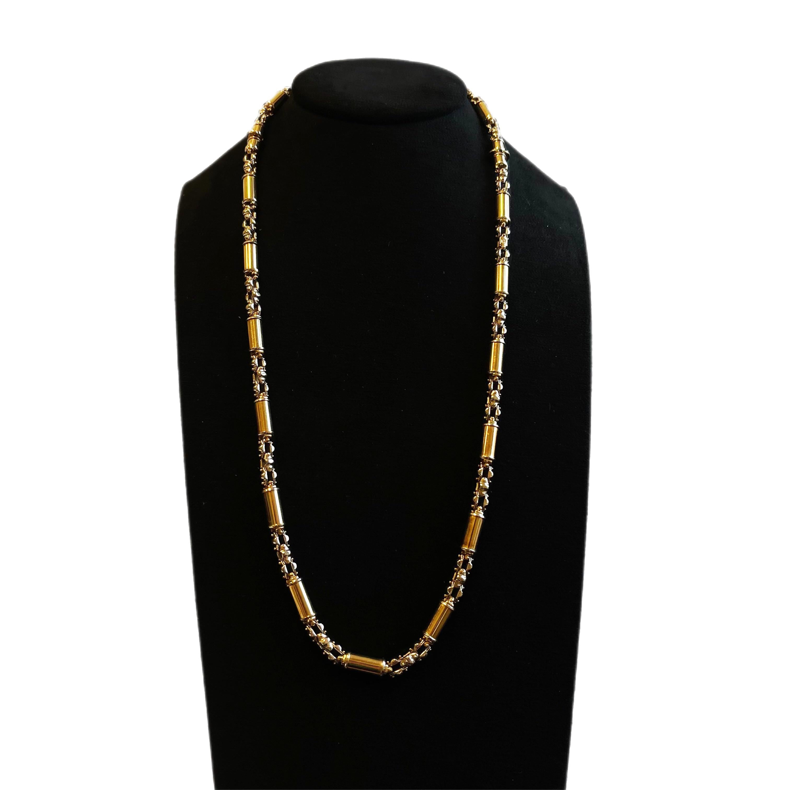 Modern Issac Nussbaum 18k Yellow Gold Necklace and Bracelet For Sale