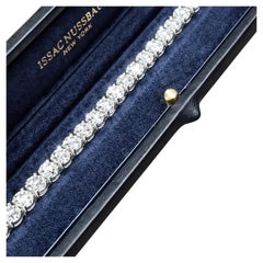 Bracciale tennis con diamanti taglio rotondo da 25 carati