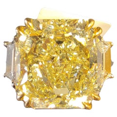 Issac Nussbaum 7.41 Carat Radiant Cut Diamond Engagement Ring