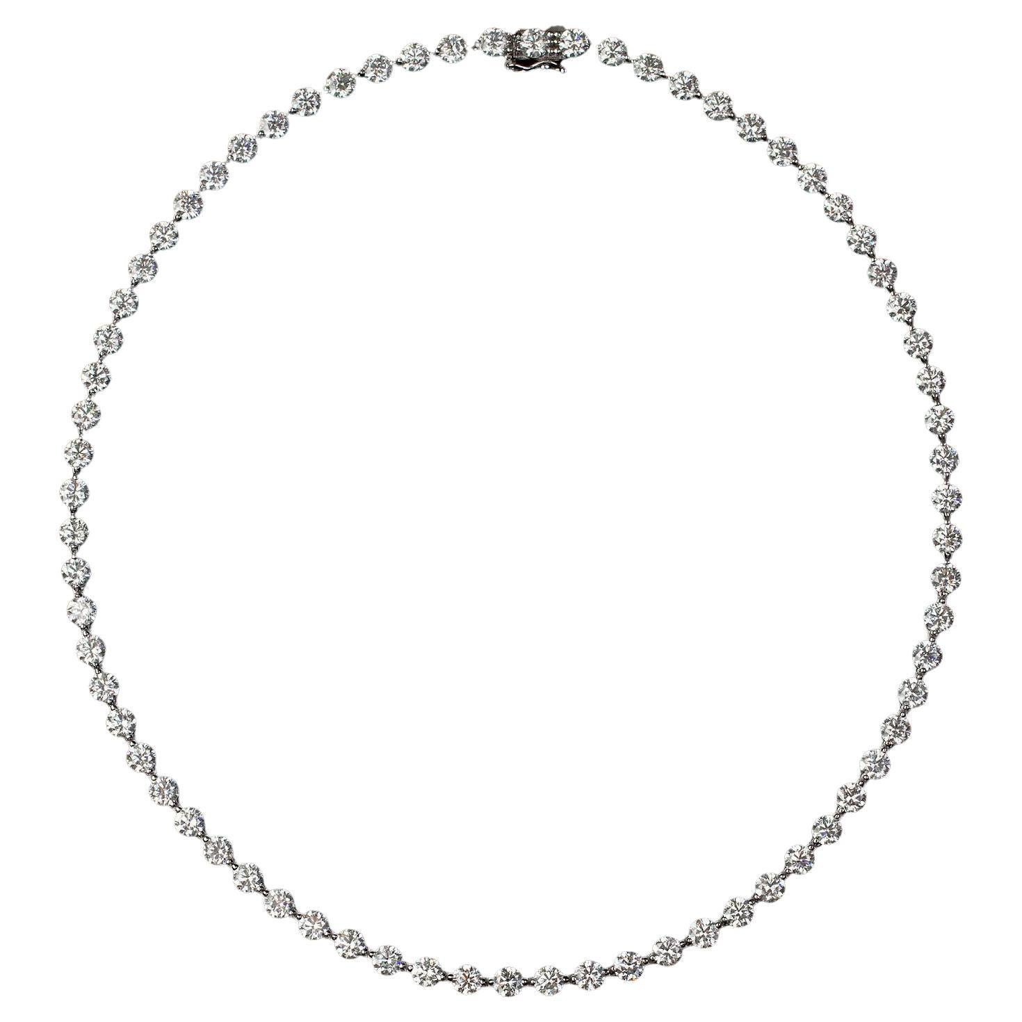 Issac Nussbaum Diamond Tennis Necklace