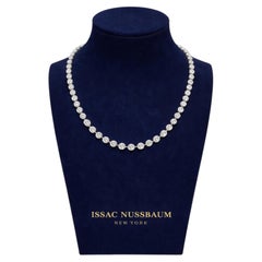 Issac Nussbaum Collier tennis en diamants