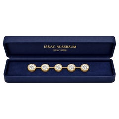Issac Nussbaum GIA Certified 18K Yellow Gold 11.80 Carat Diamond Bracelet