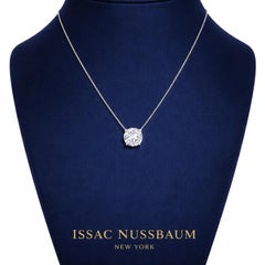 Collier pendentif en diamant certifié GIA de 2,27 carats à taille ronde et brillante