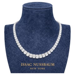 Collana Riviera con diamanti ovali certificati GIA da 45 carati