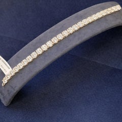 Issac Nussbaum GIA Certified Diamond Tennis Bracelet