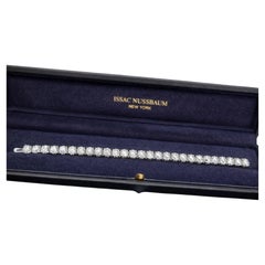 Issac Nussbaum GIA Certified Diamond Tennis Bracelet