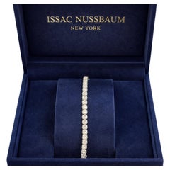 Issac Nussbaum Bracelet de tennis avec diamants certifiés GIA