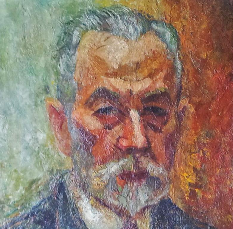 Portrait d'un homme - Peinture russe ukrainienne en vente 1