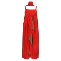 Issey Miyake - 1970s Vintage - Dress & Scarf Set