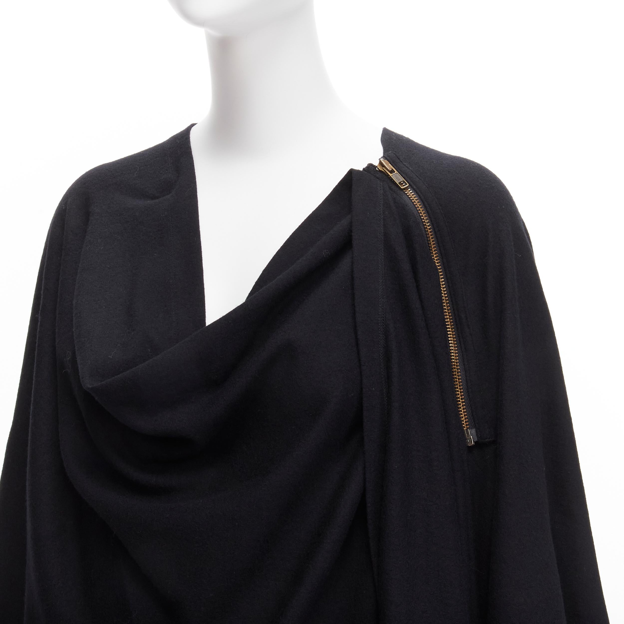 ISSEY MIYAKE 1980s Vintage black wool side zip draped cowl neck coat JP9

Reference: TGAS/D00175
Brand: Issey Miyake
Collection: 1980s
Material: Wool
Color: Black
Pattern: Solid
Closure: Zip
Extra Details: Can be worn with zipper undone for a