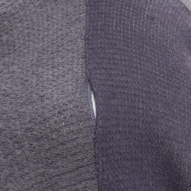 ISSEY MIYAKE 1980's Vintage deconstructed 3 sleeves striped sweater dress M Rare For Sale 7