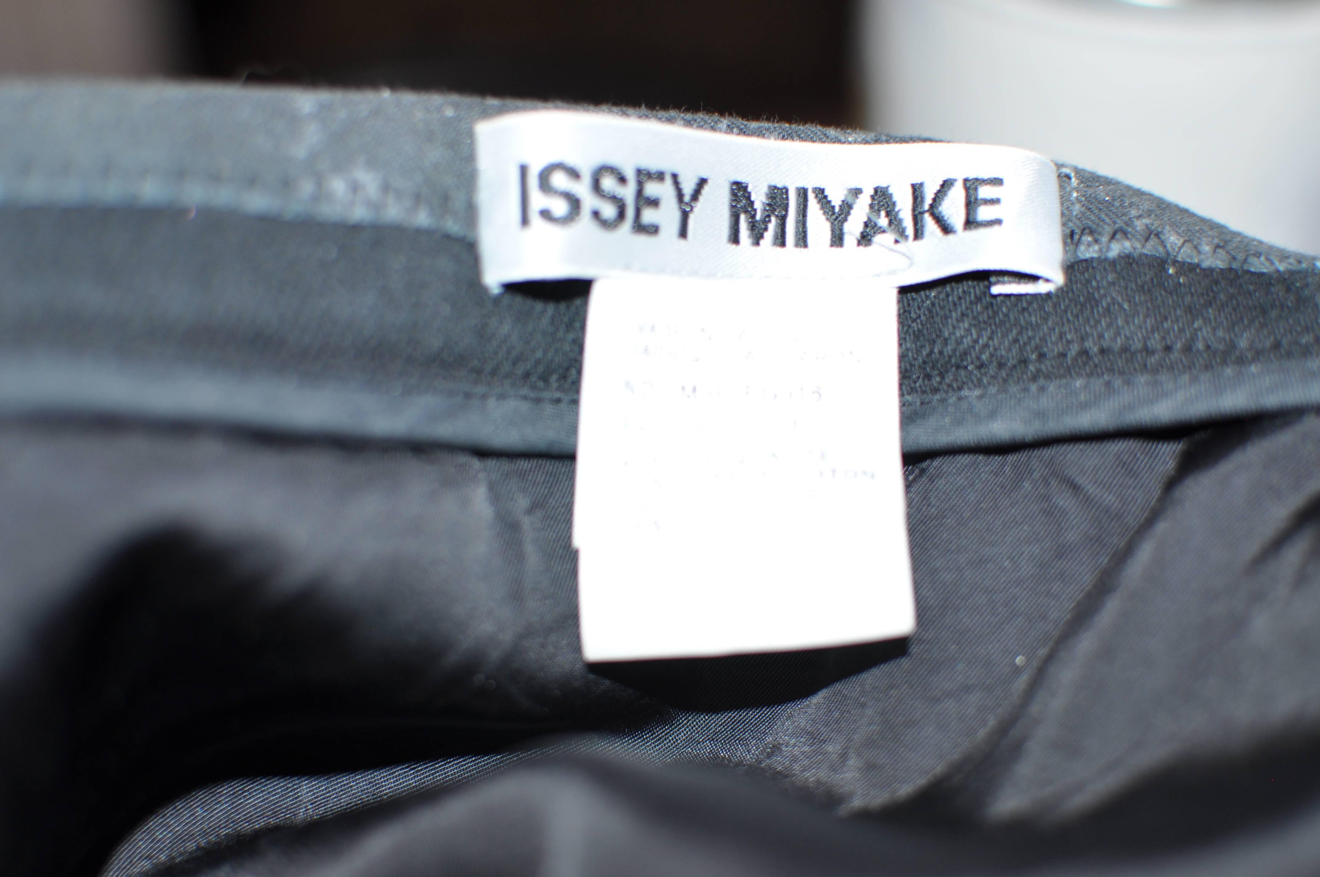Issey Miyake 1990s Cotton Black and Grey w/Silver Grey Flakes Skirt (Japan 3) 4