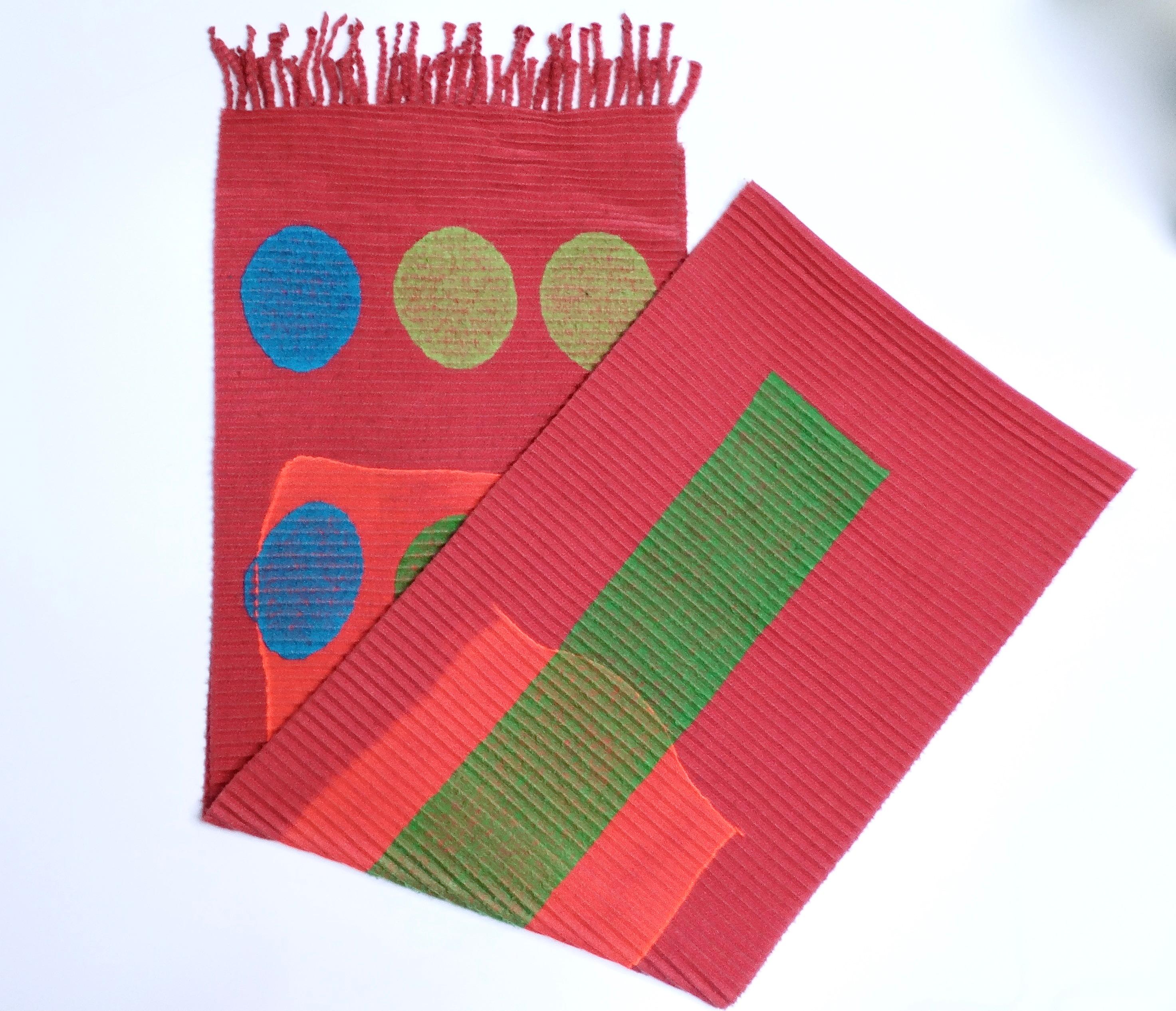 The Issey Miyake 1990s Neon Geometric Print Pleated Scarf is a vibrant accessory that embodies the playful yet sophisticated spirit of Miyake's designs. This stunning scarf features a delightful mauve pink base adorned with eye-catching neon shapes