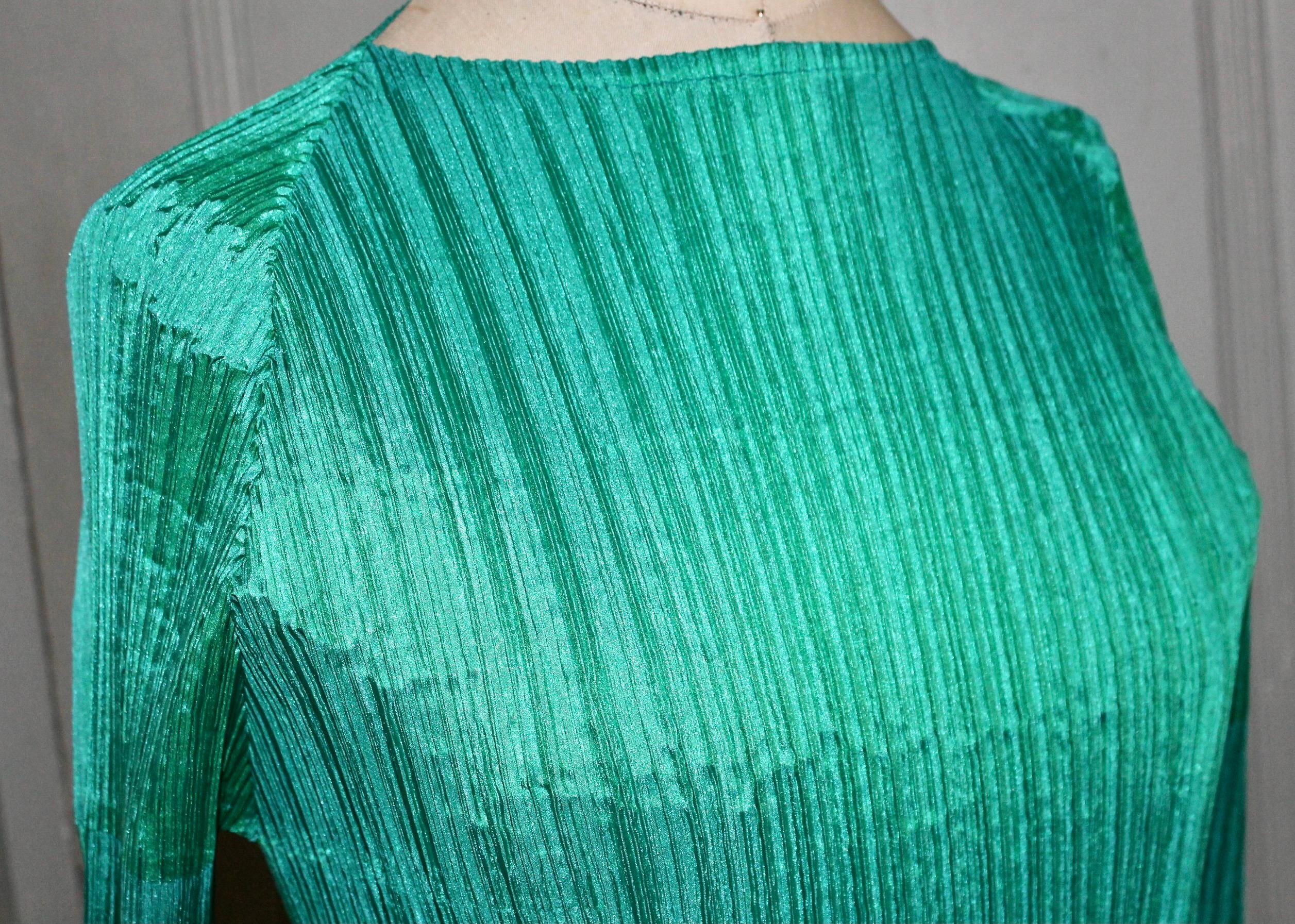 Issey Miyake 1990's Pleated Sculptural Dress and Overtop For Sale 4