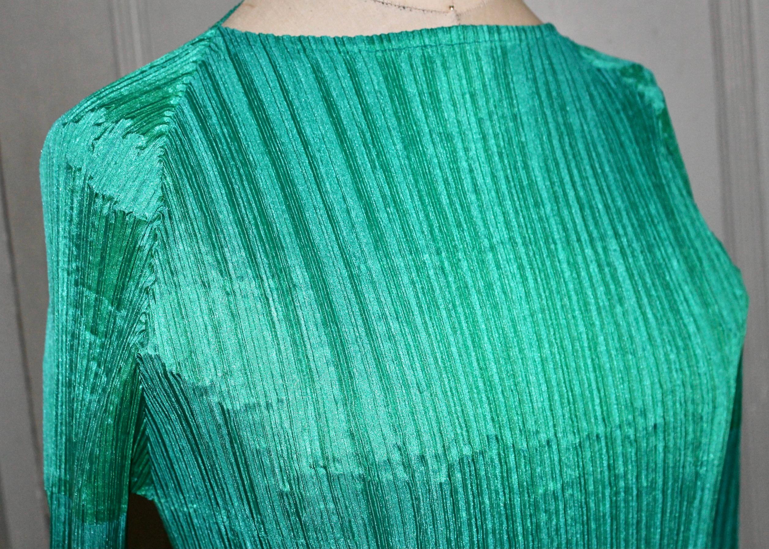 Issey Miyake 1990's Pleated Sculptural Dress and Overtop For Sale 3