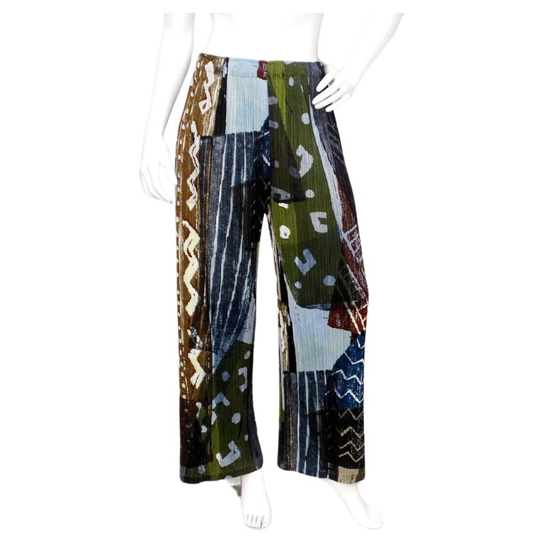 Pleats Please Issey Miyake: Pantalon noir plissé | France