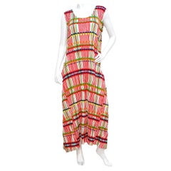 Issey Miyake 1990s Pleats Please Maxivestido plisado multicolor