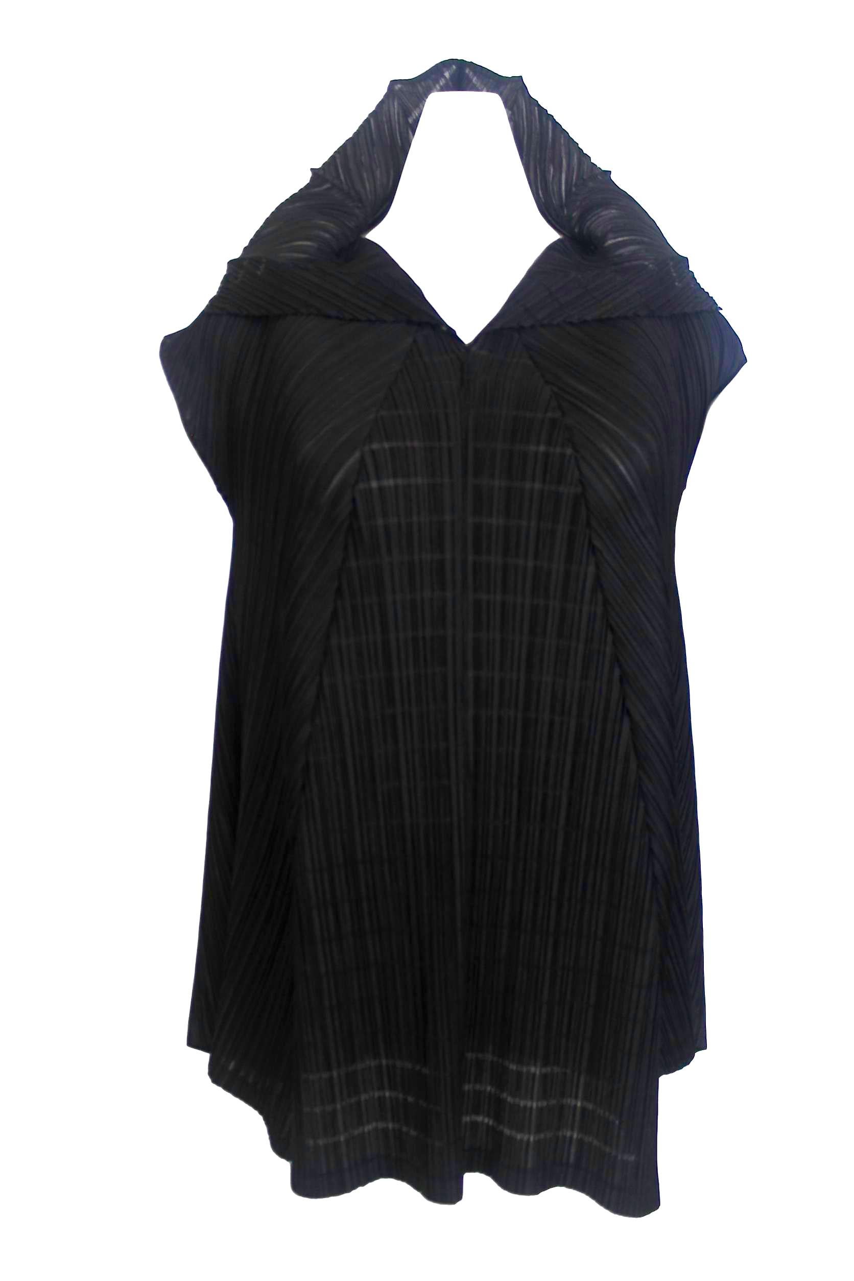 Issey Miyake 1990s Pleats Please Ornamental Collar Blouse In Excellent Condition For Sale In Bath, GB