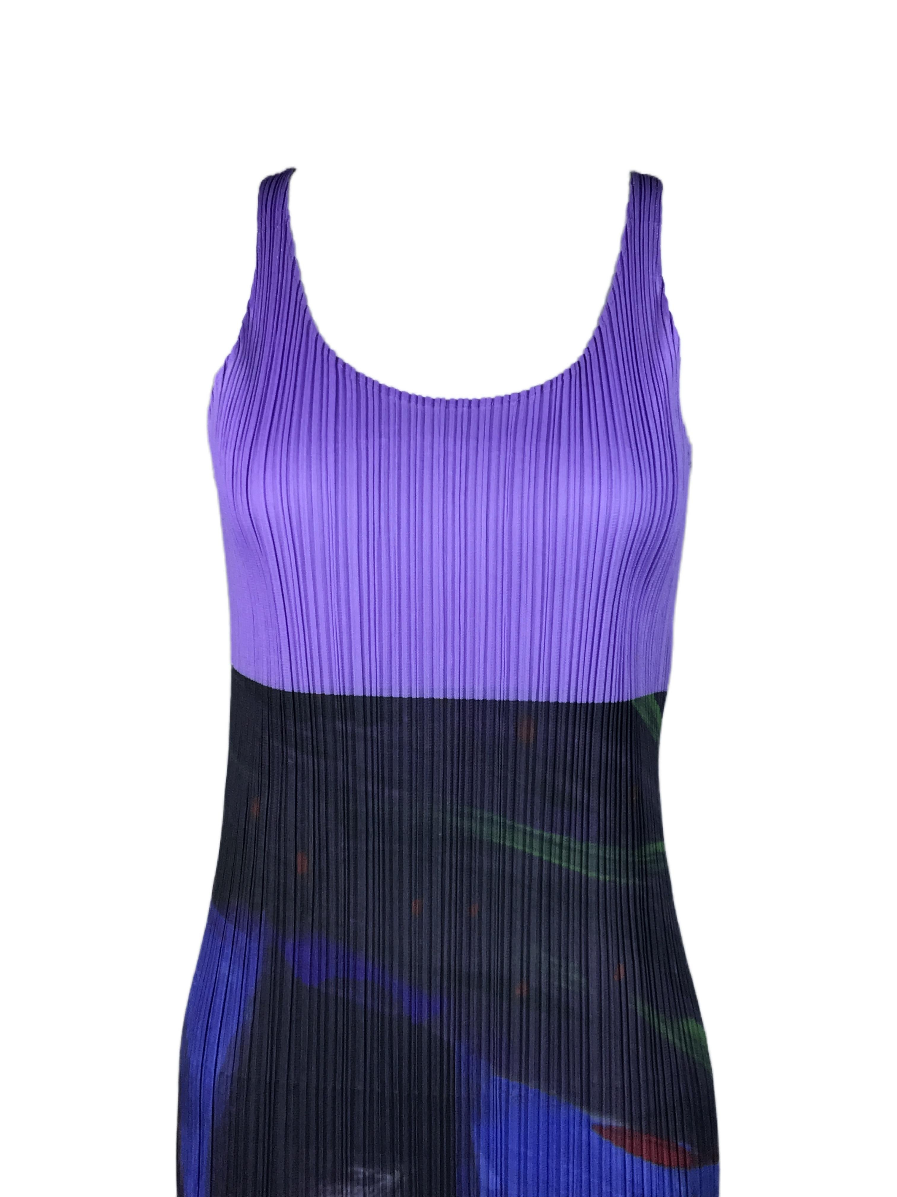 ISSEY MIYAKE 1997 Guest Artist Serie Nr. 2 Nobuyoshi Araki Lila Kleid im Angebot 5